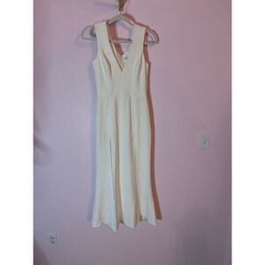 Women's Dress the Population White Maxi Dress Size S